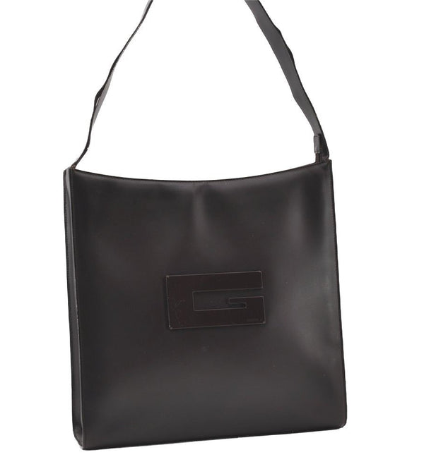 Authentic GUCCI Vintage Shoulder Hand Bag Purse Leather 0013066 Brown 2680J