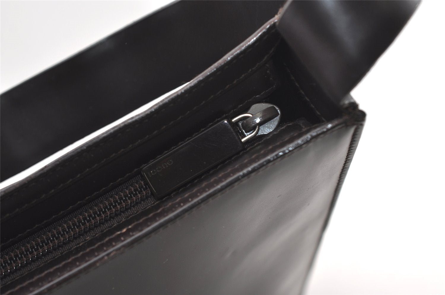 Authentic GUCCI Vintage Shoulder Hand Bag Purse Leather 0013066 Brown 2680J