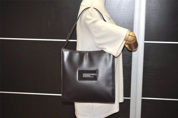 Authentic GUCCI Vintage Shoulder Hand Bag Purse Leather 0013066 Brown 2680J