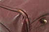 Authentic Cartier Must de Cartier Boston Hand Bag Leather Bordeaux Red 2681J