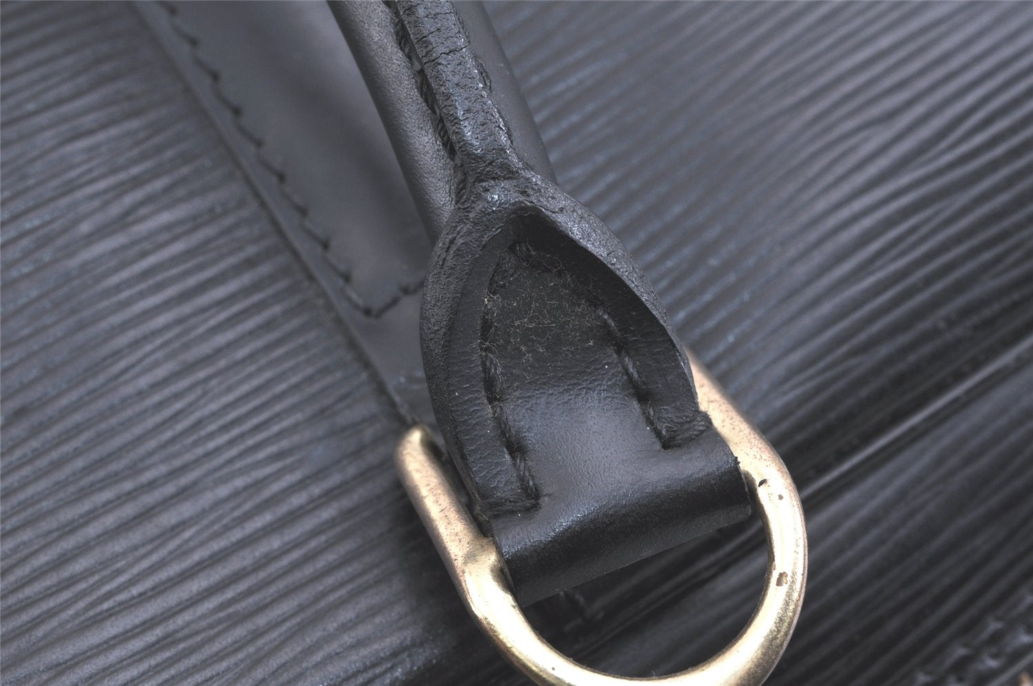 Authentic Louis Vuitton Epi Porte Documents Voyage Briefcase M59162 Black 2681K