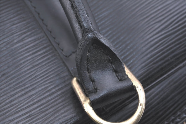 Authentic Louis Vuitton Epi Porte Documents Voyage Briefcase M59162 Black 2681K