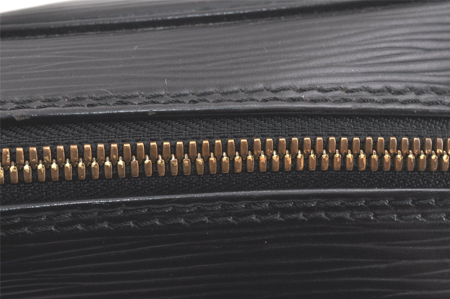 Authentic Louis Vuitton Epi Porte Documents Voyage Briefcase M59162 Black 2681K