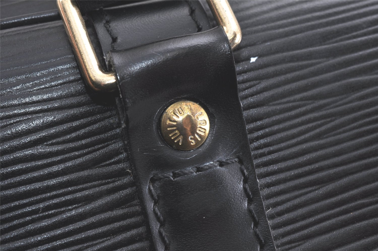 Authentic Louis Vuitton Epi Porte Documents Voyage Briefcase M59162 Black 2681K