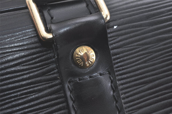 Authentic Louis Vuitton Epi Porte Documents Voyage Briefcase M59162 Black 2681K