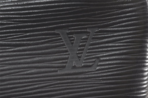 Authentic Louis Vuitton Epi Porte Documents Voyage Briefcase M59162 Black 2681K