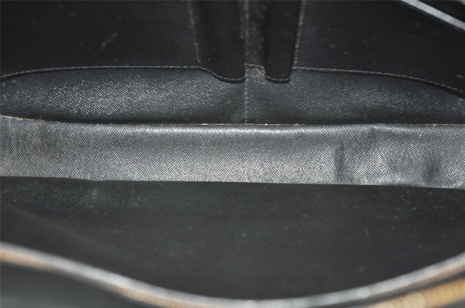 Authentic Louis Vuitton Epi Porte Documents Voyage Briefcase M59162 Black 2681K