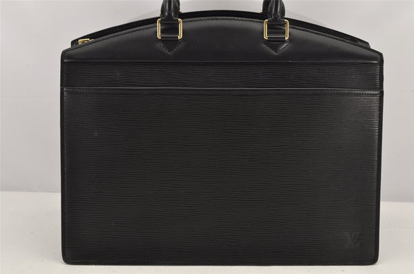 Authentic Louis Vuitton Epi Riviera Hand Bag Black M48182 LV Junk 2683K