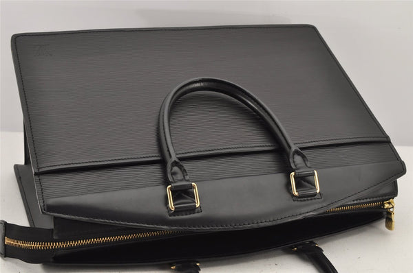Authentic Louis Vuitton Epi Riviera Hand Bag Black M48182 LV Junk 2683K