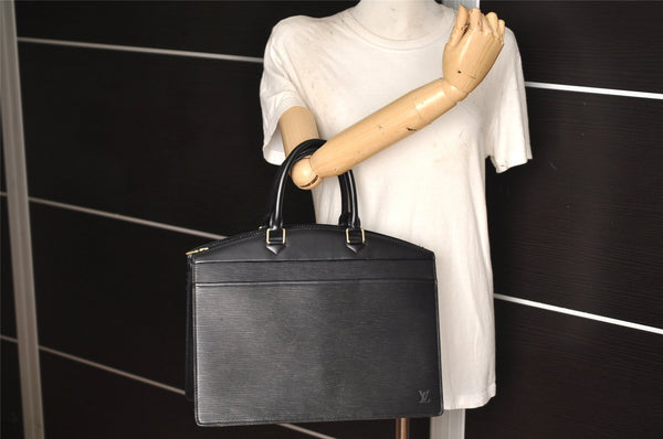 Authentic Louis Vuitton Epi Riviera Hand Bag Black M48182 LV Junk 2683K