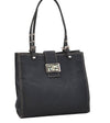 Authentic FENDI Vintage Canvas Shoulder Hand Tote Bag Purse Navy Blue 2684J