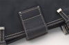 Authentic FENDI Vintage Canvas Shoulder Hand Tote Bag Purse Navy Blue 2684J