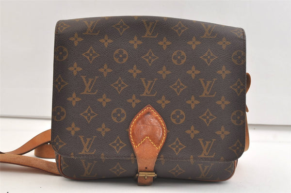 Authentic Louis Vuitton Monogram Cartouchiere GM M51252 Shoulder Cross Bag 2684K