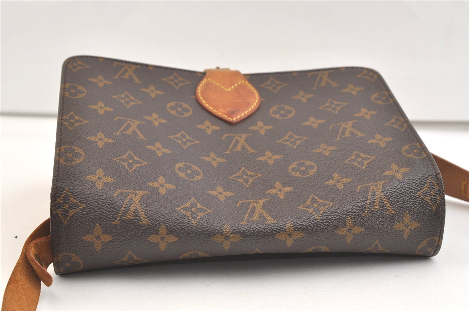 Authentic Louis Vuitton Monogram Cartouchiere GM M51252 Shoulder Cross Bag 2684K