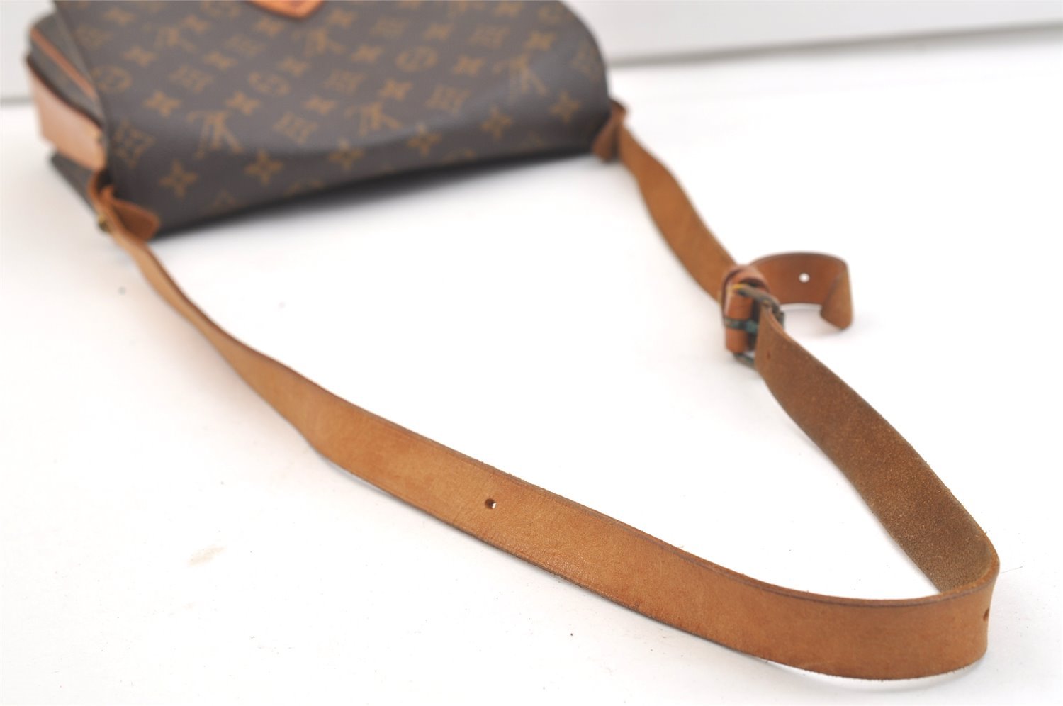 Authentic Louis Vuitton Monogram Cartouchiere GM M51252 Shoulder Cross Bag 2684K