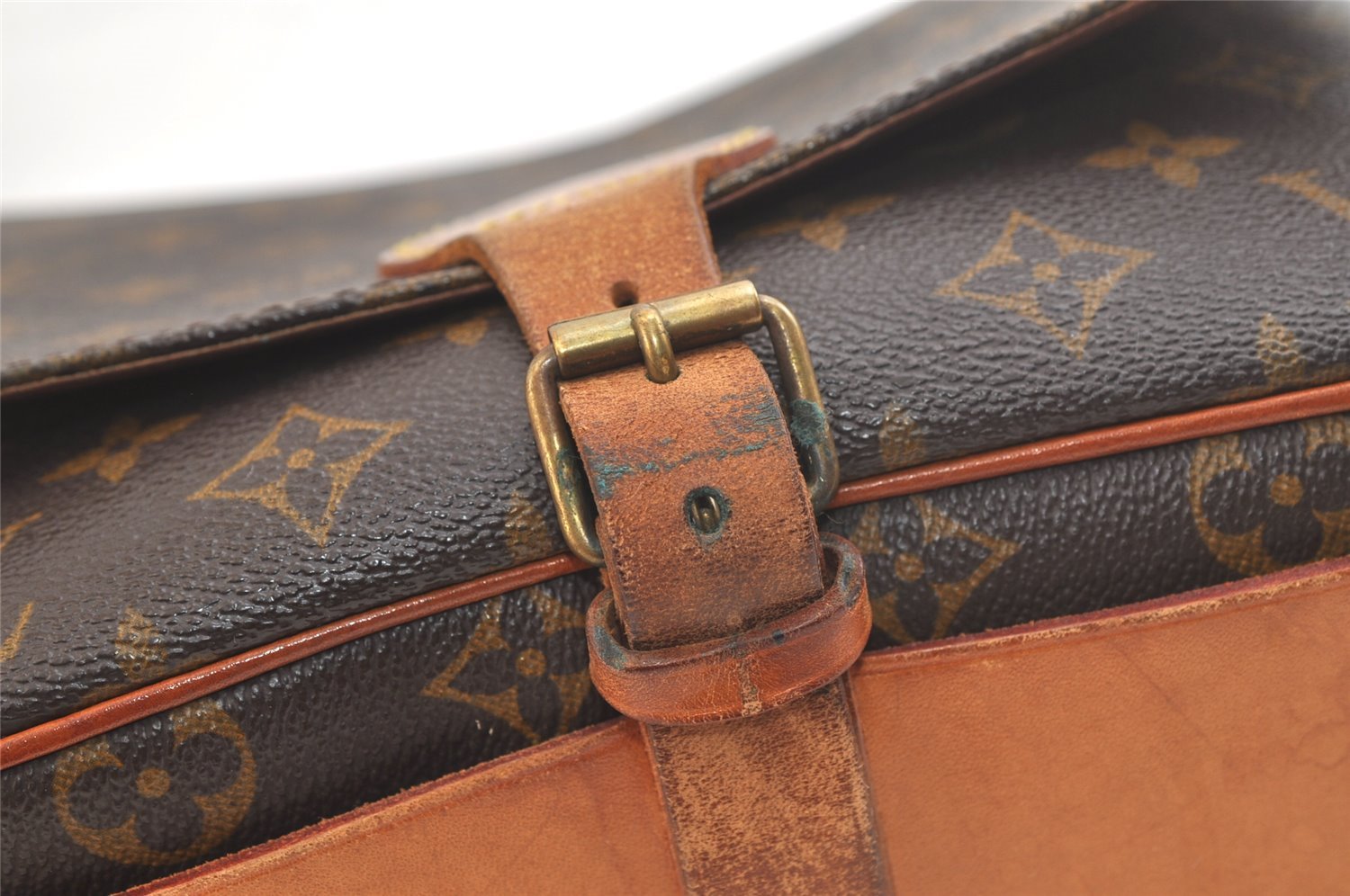 Authentic Louis Vuitton Monogram Cartouchiere GM M51252 Shoulder Cross Bag 2684K