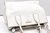 Authentic PRADA Vintage Leather 2Way Shoulder Hand Bag White 2685K