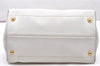 Authentic PRADA Vintage Leather 2Way Shoulder Hand Bag White 2685K