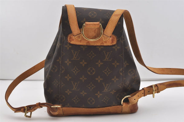 Authentic Louis Vuitton Monogram Montsouris MM Backpack M51136 LV 2687J