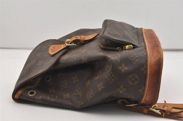 Authentic Louis Vuitton Monogram Montsouris MM Backpack M51136 LV 2687J