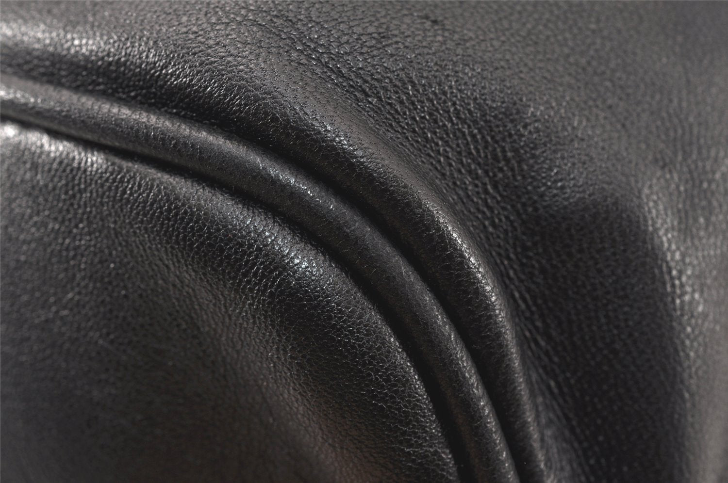 Authentic JIMMY CHOO Studs Leather Shoulder Tote Bag Black 2688K