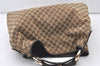 Authentic GUCCI Horsebit Shoulder Hand Bag GG Canvas Leather 114900 Brown 2689J