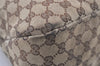 Authentic GUCCI Horsebit Shoulder Hand Bag GG Canvas Leather 114900 Brown 2689J