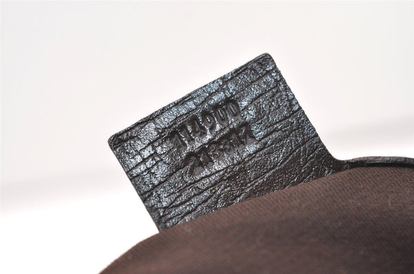 Authentic GUCCI Horsebit Shoulder Hand Bag GG Canvas Leather 114900 Brown 2689J