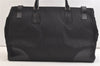 Authentic PRADA Vintage Nylon Tessuto Leather Tote Hand Bag Black 2689K