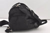 Authentic PRADA Vintage Nylon Tessuto Leather Backpack Black 2690J