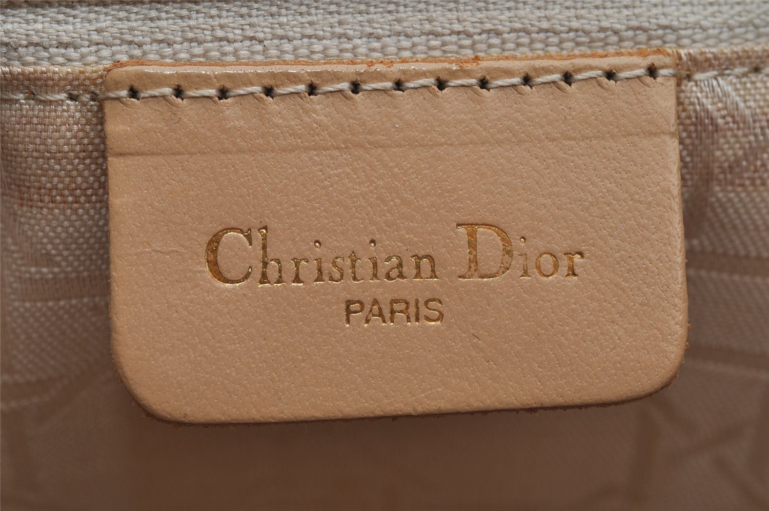 Authentic Christian Dior Lady Dior Cannage Nylon Shoulder Bag Green CD 2691I