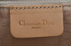 Authentic Christian Dior Lady Dior Cannage Nylon Shoulder Bag Green CD 2691I