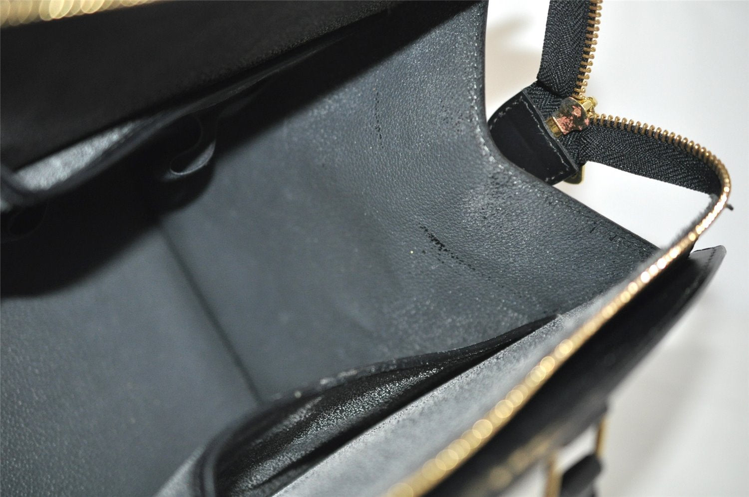 Authentic Louis Vuitton Epi Riviera Hand Bag Black M48182 LV Junk 2692I