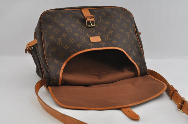 Authentic Louis Vuitton Monogram Saumur 35 Shoulder Cross Bag M42254 LV 2693I
