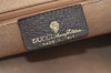 Authentic GUCCI Web Sherry Line Shoulder Tote Bag GG PVC Leather Brown 2693J