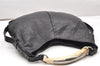 Authentic YVES SAINT LAURENT Rive Gauche Monbasa Shoulder Hand Bag Black 2693K