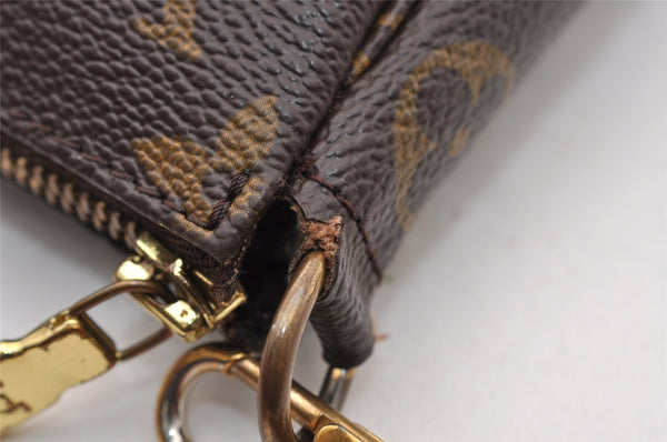 Authentic Louis Vuitton Monogram Pochette Accessoires Pouch M51980 LV 2694I
