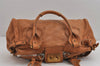 Authentic Chloe Vintage Paddington Leather Shoulder Hand Bag Brown 2694J