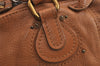 Authentic Chloe Vintage Paddington Leather Shoulder Hand Bag Brown 2694J