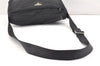 Authentic PRADA Nylon Tessuto Leather Shoulder Cross Body Bag Purse Black 2694K