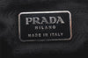 Authentic PRADA Nylon Tessuto Leather Shoulder Cross Body Bag Purse Black 2694K