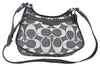 Authentic COACH Signature Shoulder Cross Bag Canvas Enamel 13292 Gray 2695J