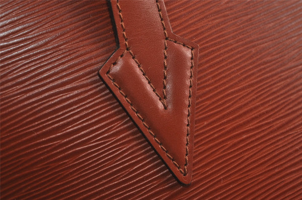 Authentic Louis Vuitton Epi Lussac Shoulder Tote Bag Brown M52283 LV 2697I