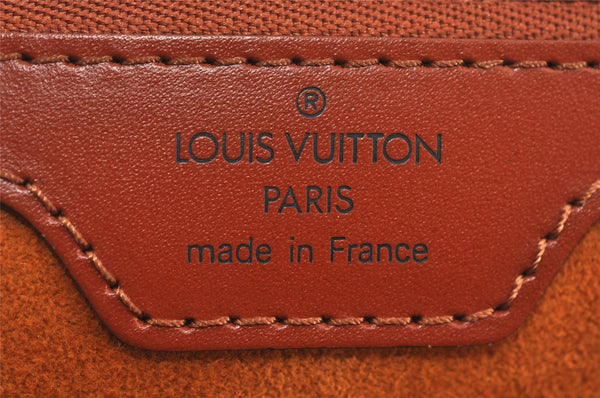 Authentic Louis Vuitton Epi Lussac Shoulder Tote Bag Brown M52283 LV 2697I