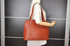 Authentic Louis Vuitton Epi Lussac Shoulder Tote Bag Brown M52283 LV 2697I