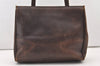 Authentic Salvatore Ferragamo Vara Leather Shoulder Tote Bag Brown SF 2697J