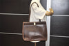 Authentic Salvatore Ferragamo Vara Leather Shoulder Tote Bag Brown SF 2697J