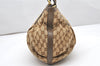 Authentic GUCCI Scarlett Tote Hand Bag GG Canvas Leather 269953 Brown 2697K