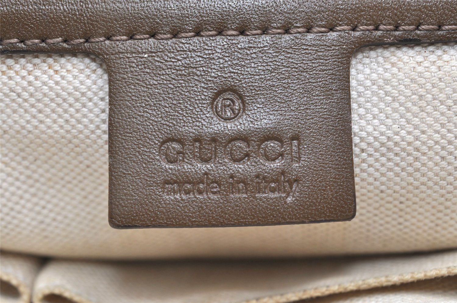 Authentic GUCCI Scarlett Tote Hand Bag GG Canvas Leather 269953 Brown 2697K