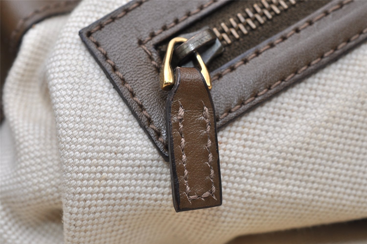 Authentic GUCCI Scarlett Tote Hand Bag GG Canvas Leather 269953 Brown 2697K